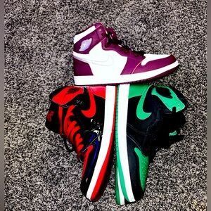 3 pairs of Air Jordan 1 (Bundle)